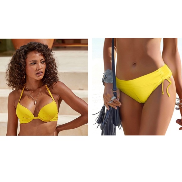 LASCANA Yellow Bikini Set Size 34C/4 - Picture 1 of 13